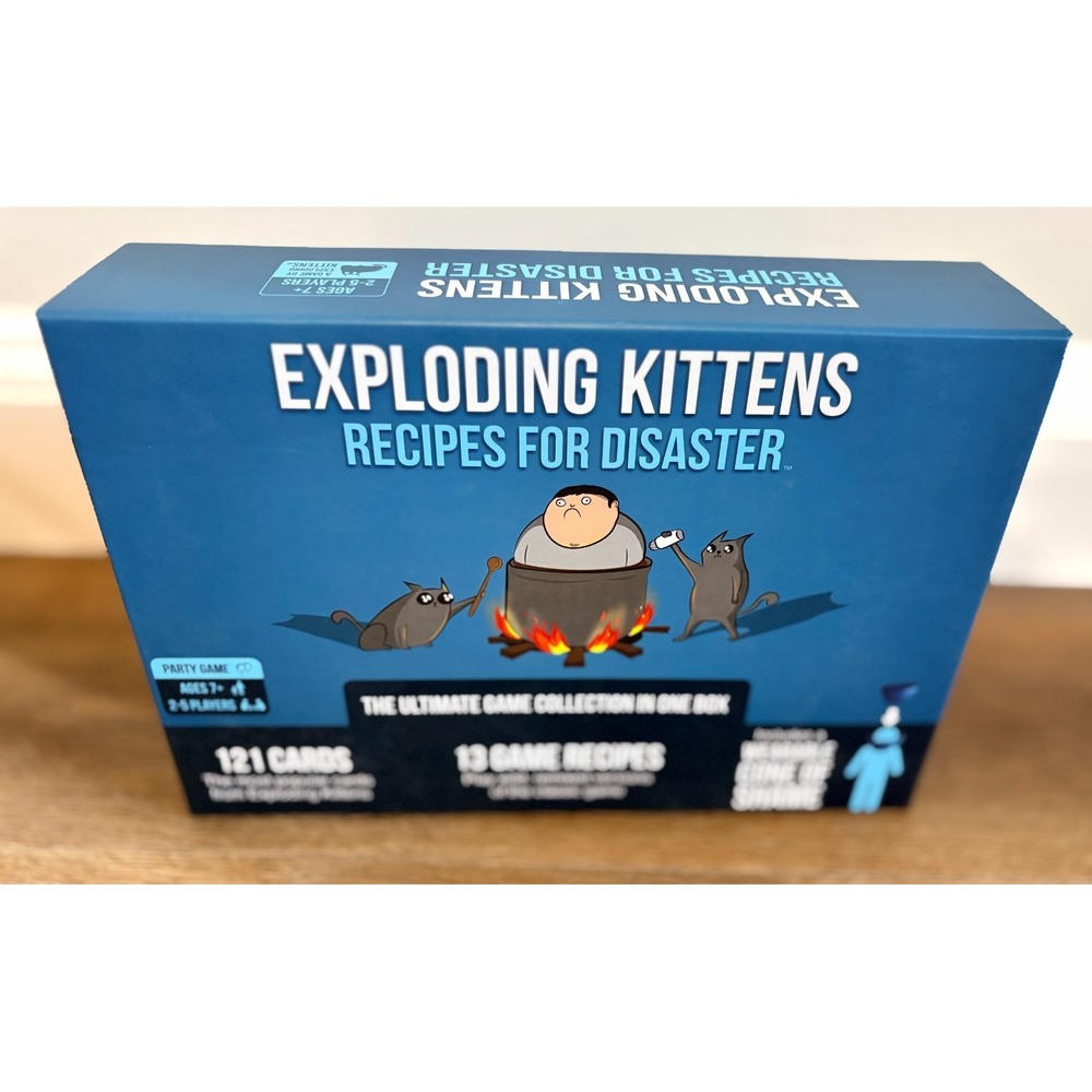 Exploding Kittens Recipes for Disaster - Box Opened, Never Played